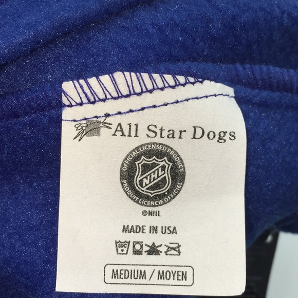 NHL Vancouver Canucks Hockey Dog Pet Fleece Hoodie Coat Size Medium - Picture 11 of 12